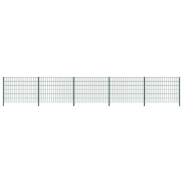 Žoga Panelis Ar Stabiem, 8,5 M, Zaļa Dzelzs Vidaxl