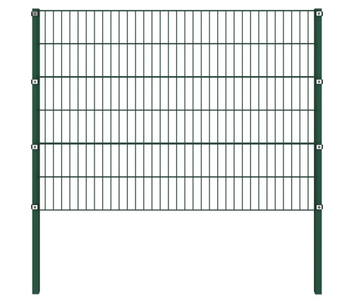 Žoga Panelis Ar Stabiem, 8,5 M, Zaļa Dzelzs Vidaxl