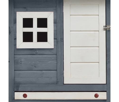 vidaXL vistu būris, pelēks, 170x81x110 cm, priedes masīvkoks, egle