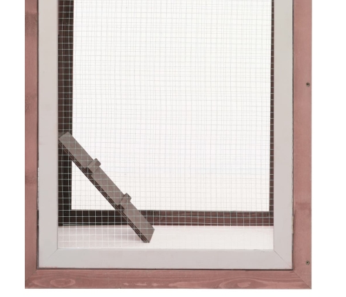 vidaXL vistu būris, mokas krāsa, 170x81x110cm, priedes masīvkoks, egle