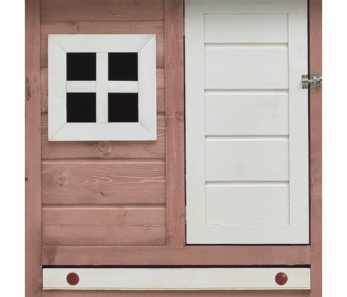 vidaXL vistu būris, mokas krāsa, 170x81x110cm, priedes masīvkoks, egle