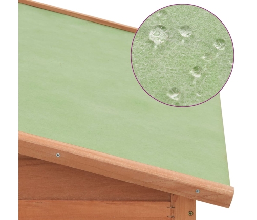 vidaXL vistu būris ar perētavu, egles masīvkoks