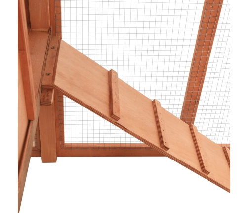 vidaXL vistu būris ar perētavu, egles masīvkoks