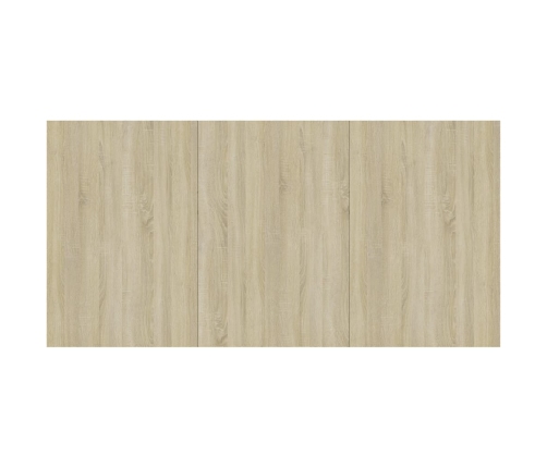 vidaXL virtuves galds, 180x90x76 cm, ozolkoka krāsā, inženierijas koks