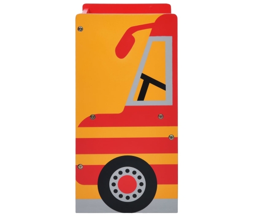 3-Daļīgs Bērnu Galda Un Krēslu Komplekts, Ugunsdzēsēju Mašīna Vidaxl