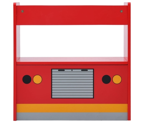 3-Daļīgs Bērnu Galda Un Krēslu Komplekts, Ugunsdzēsēju Mašīna Vidaxl