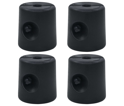 vidaXL dārza nojumes atsvari, 4 gab., PE, melni