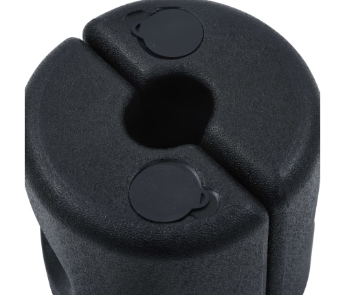 vidaXL dārza nojumes atsvari, 4 gab., PE, melni