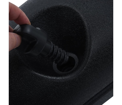 vidaXL dārza nojumes atsvari, 4 gab., PE, melni