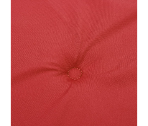 vidaXL dārza krēslu spilveni, 4 gab., sarkani, 100x50x3 cm, audums
