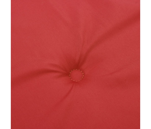 vidaXL dārza krēslu spilveni, 2 gab., sarkani, 50x50x3 cm, audums