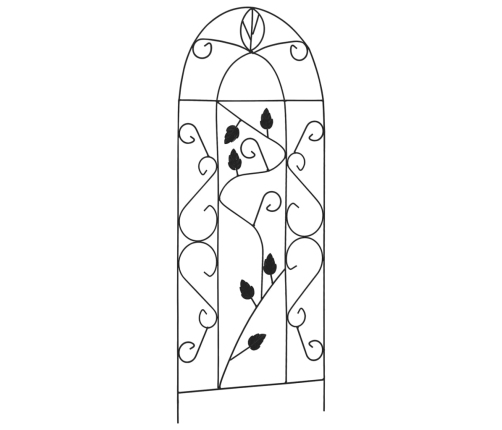 vidaXL vīteņaugu balsti, 3 gab., melni, 40x100 cm, dzelzs