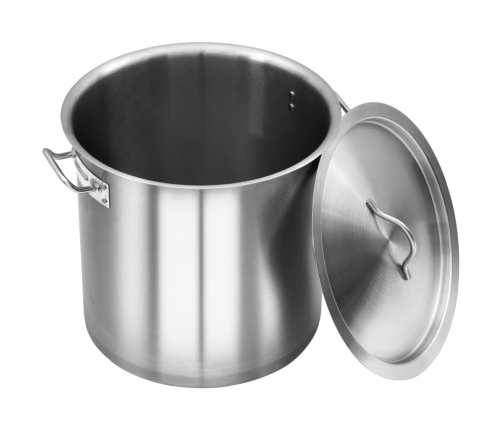 vidaXL zupas katls, 35 L, 36x36 cm, nerūsējošs tērauds