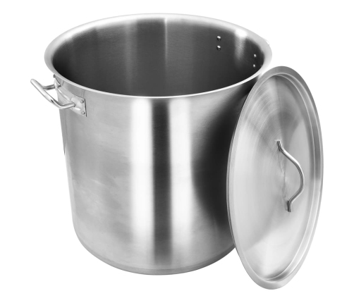 vidaXL zupas katls, 50 L, 40x40 cm, nerūsējošs tērauds