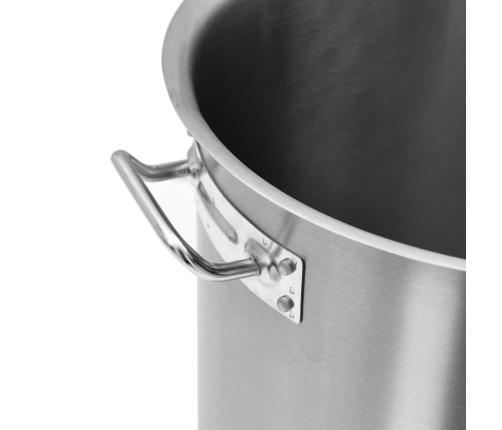 vidaXL zupas katls, 24 L, 36x24 cm, nerūsējošs tērauds