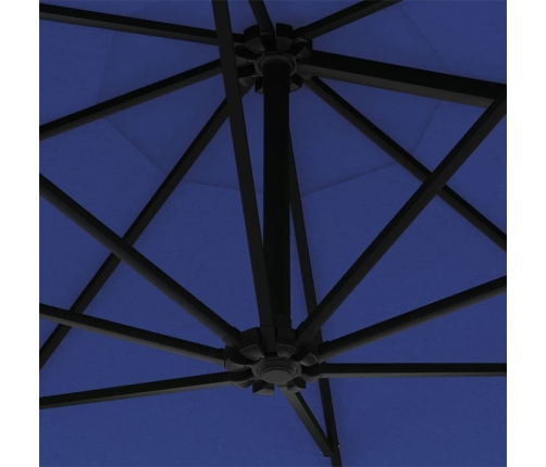 Saulessargs Ar Metāla Kātu, Zils, 300 Cm Vidaxl