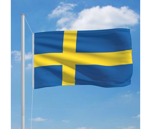 vidaXL Zviedrijas karogs, 90x150 cm