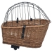 vidaXL velosipēda aizmugurējais grozs ar pārsegu, 55x31x36 cm, vītols