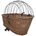 vidaXL velosipēda aizmugurējais grozs ar pārsegu, 55x31x36 cm, vītols