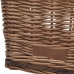 vidaXL velosipēda aizmugurējais grozs ar pārsegu, 55x31x36 cm, vītols