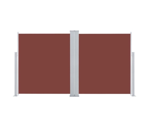 vidaXL izvelkams sānu aizslietnis, brūns, 140x600 cm