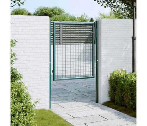 vidaXL žoga vārti, zaļi, 100x75 cm, tērauds