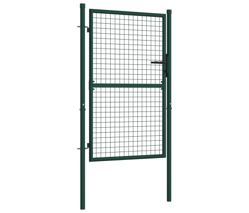 vidaXL žoga vārti, zaļi, 100x125 cm, tērauds
