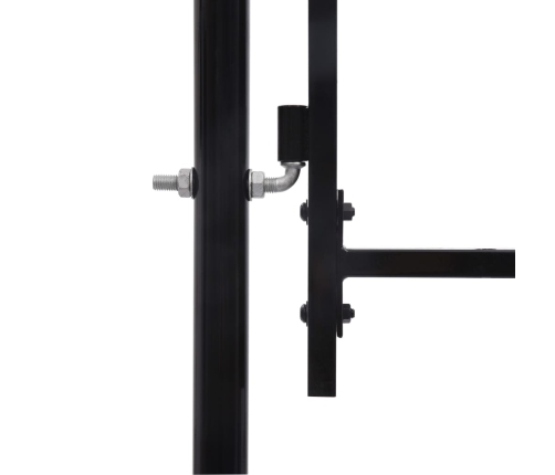 vidaXL žoga vārti ar arkveida formu, vienviru, melni, 1x1,2 m, tērauds