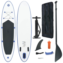 Sup Dēlis, Piepūšams, Zils Ar Baltu Vidaxl Sup Dēlis, Piepūšams, Zils Ar Baltu Vidaxl