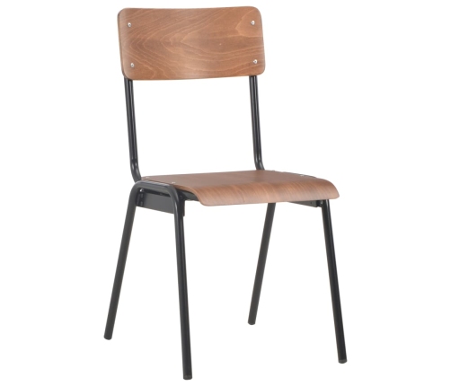 Virtuves Krēsli, 6 Gab., Brūni, Saplāksnis Vidaxl