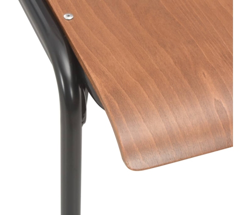 Virtuves Krēsli, 6 Gab., Brūni, Saplāksnis Vidaxl