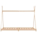 vidaXL bērnu gultas rāmis, 80x160 cm, priedes masīvkoks