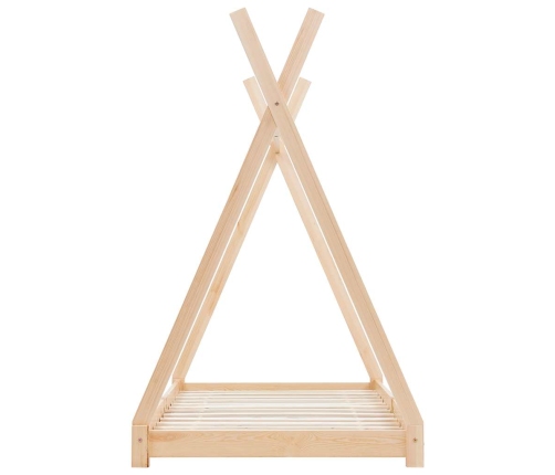 vidaXL bērnu gultas rāmis, priedes masīvkoks, 90x200 cm