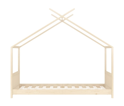 Bērnu Gultas Rāmis, 80X160 Cm, Priedes Masīvkoks Vidaxl