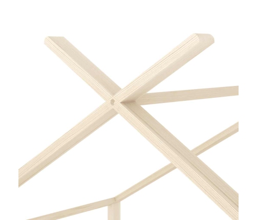 Bērnu Gultas Rāmis, 80X160 Cm, Priedes Masīvkoks Vidaxl