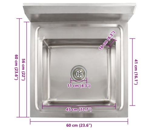 vidaXL virtuves izlietne, viena bļoda, nerūsējošs tērauds