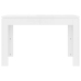 vidaXL virtuves galds, spīdīgi balts, 120x60x76 cm, inženierijas koks