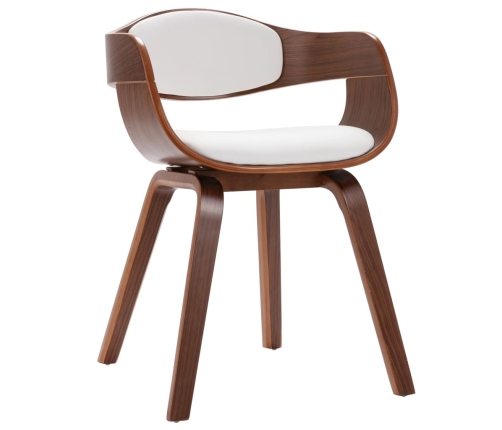 vidaXL virtuves krēsli, 2 gab., liekts koks un mākslīgā āda