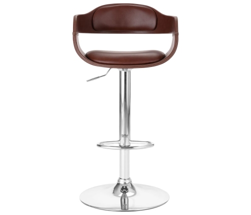 vidaXL bāra krēsls, brūna mākslīgā āda