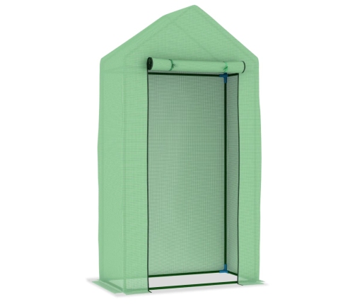 vidaXL siltumnīca ar tērauda pamatni, 0,5 m², 1x0,5x1,9 m