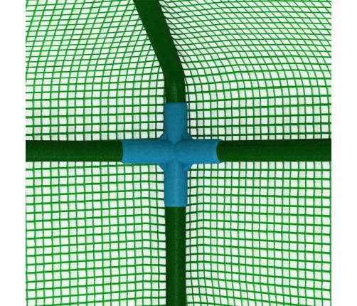 vidaXL siltumnīca ar tērauda pamatni, 0,5 m², 1x0,5x1,9 m