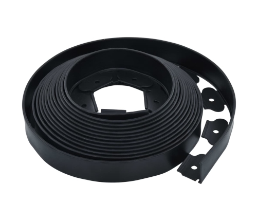 vidaXL zāliena apmale ar 30 mietiņiem, elastīga, 10 m, 5 cm