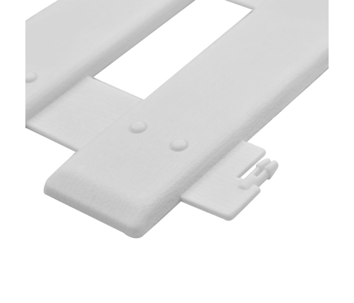 vidaXL zāliena apmales, 25 gab., baltas, 10 m, PP