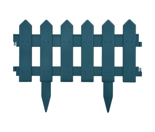 vidaXL zāliena apmales, 25 gab., zaļas, 10 m, PP