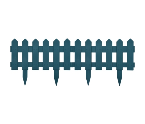 vidaXL zāliena apmales, 25 gab., zaļas, 10 m, PP