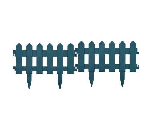 vidaXL zāliena apmales, 25 gab., zaļas, 10 m, PP