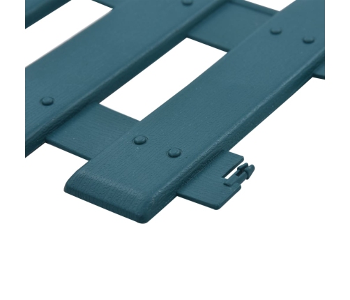 vidaXL zāliena apmales, 25 gab., zaļas, 10 m, PP