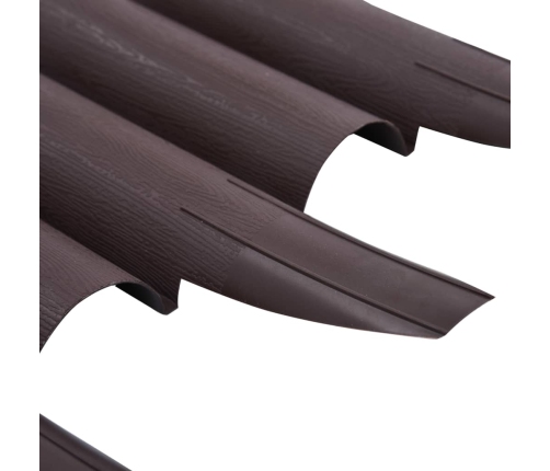 vidaXL zāliena apmales, 36 gab., brūnas, 10 m, PP