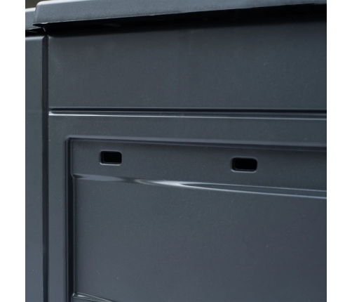 vidaXL dārza komposta kastes, 3 gab., pelēkas, 60x60x73 cm, 780 L