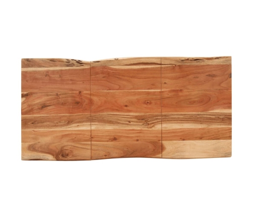 vidaXL virtuves galds, 140x70x76 cm, akācijas masīvkoks